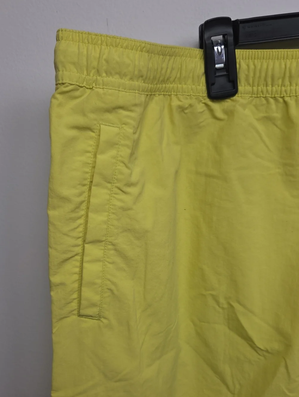 Orvis Men's Stretchy Neon Yellow Ultralight Swim Trunks Nylon Bathing Suit XXL